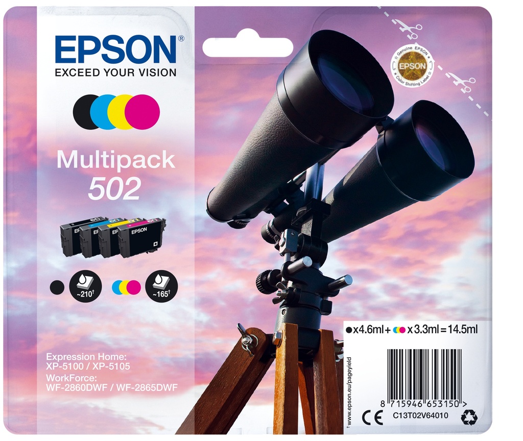 Multipack 4-colours 502 Ink