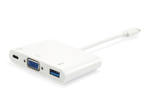 [133462] Adaptador USB-C a VGA (HD15), USB-A, 60W USB PD