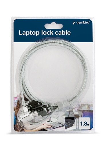 [LK-K-01] LK-K-01 cable antirrobo Plata 1,8 m