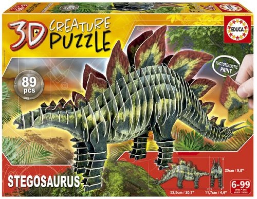 CREATURE PUZZLE 3D ESTEGOSAURIO