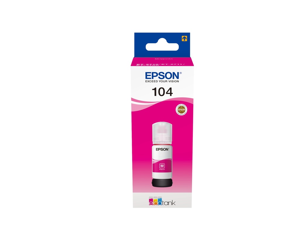 104 EcoTank Magenta ink bottle