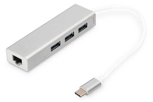 [DA-70255] Hub de USB 3.0 Type-C con Gigabit Ethernet
