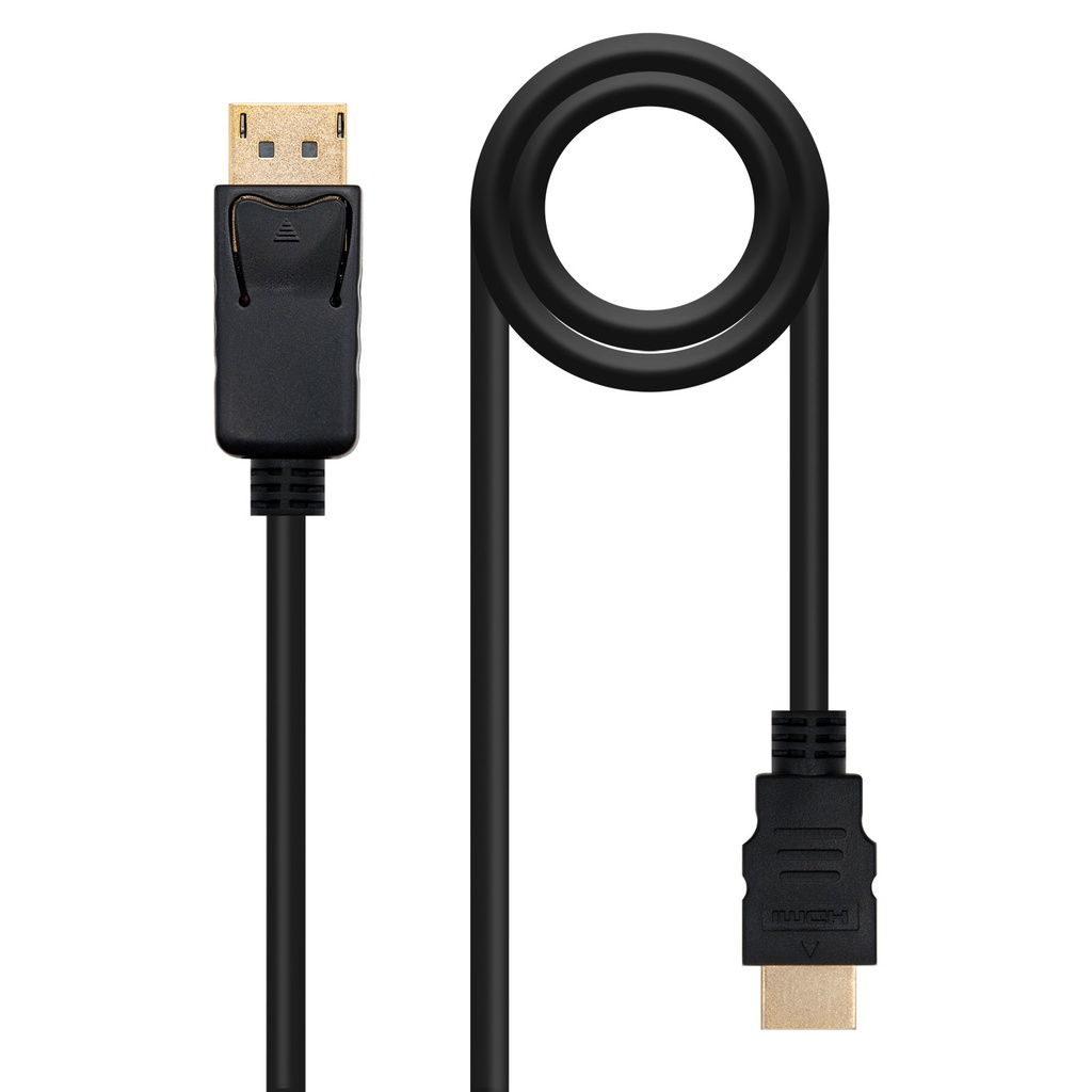 Cable conversor DISPLAYPORT a HDMI, DP/M - HDMI/M, Negro, 5.0 M