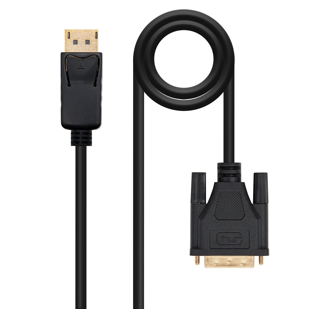 Cable conversor DISPLAYPORT a DVI, DP/M - DVI/M, Negro, 2.0 M