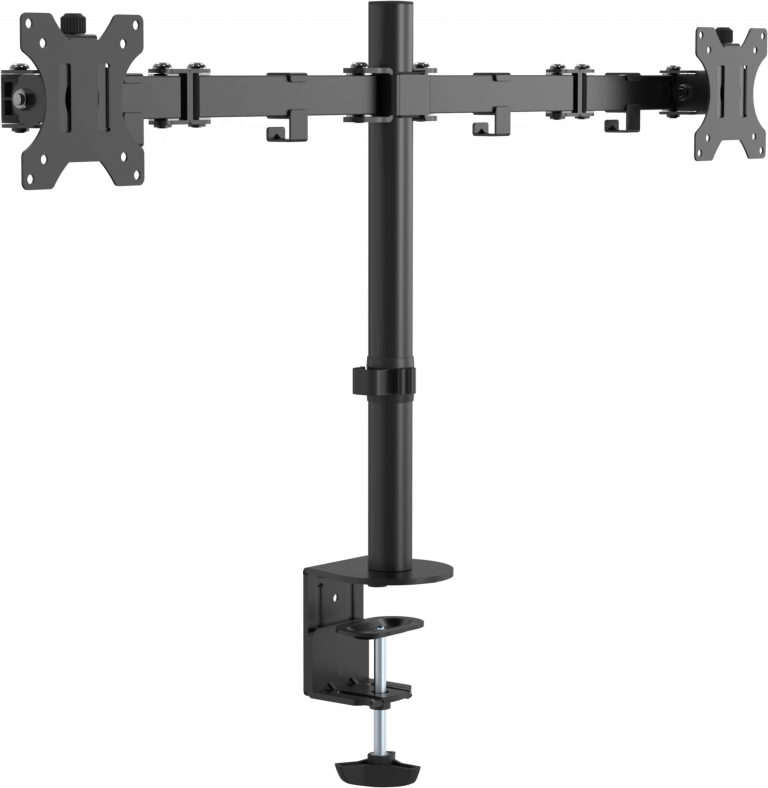 VFM-DPD2B soporte para monitor 68,6 cm (27") Negro Escritorio
