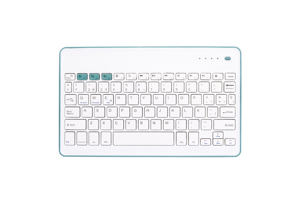Wireless KB White + Blue