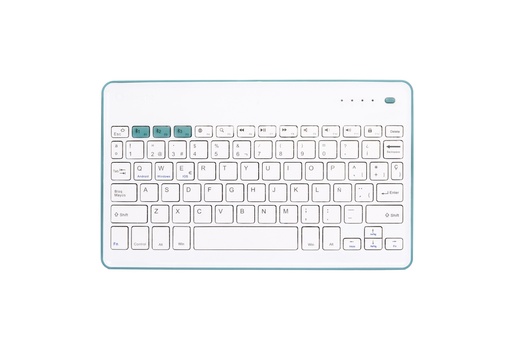 [111936640199] Wireless KB White + Blue