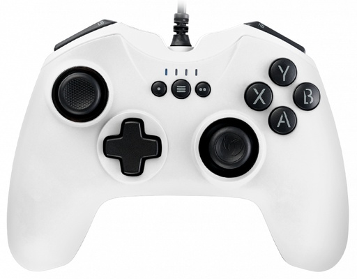 [PCGC-100WHITE] PCGC-100WHITE mando y volante Blanco USB Gamepad Analógico/Digital PC