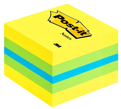 [2051L] Post-it 2051L nota autoadhesiva Plaza Azul, Verde, Turquesa, Amarillo 400 hojas Autoadhesivo