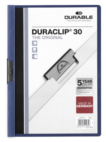 [220007] Duraclip 30 archivador PVC Azul, Transparente
