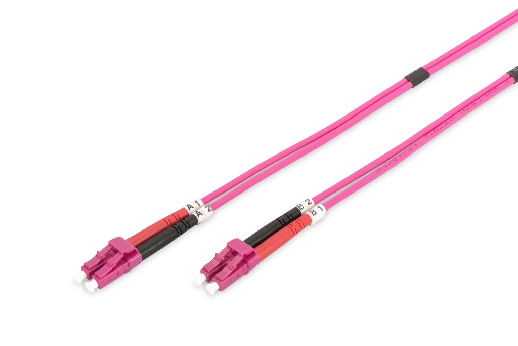 Cable de conexión multimode de fibra óptica, OM4, LC/LC