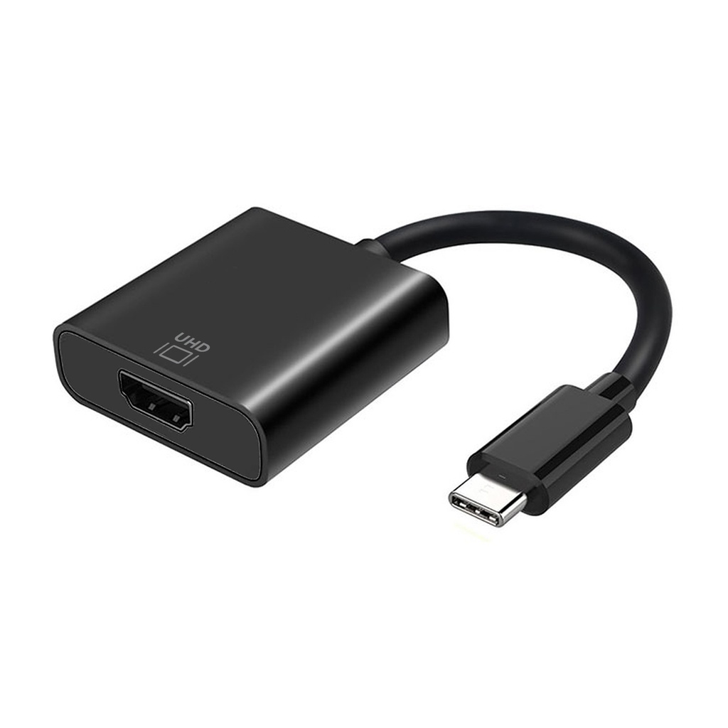 Conversor USB-C a HDMI 4k@60Hz, USB-C/M-HDMI/H, Negro, 15cm
