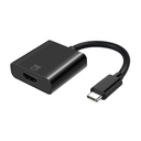 Conversor USB-C a HDMI 4k@60Hz, USB-C/M-HDMI/H, Negro, 15cm