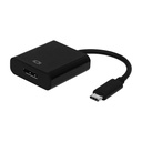 Conversor USB-C A DisplayPort, 4k@60Hz, USB C/M - DP/H, Negro, 15cm