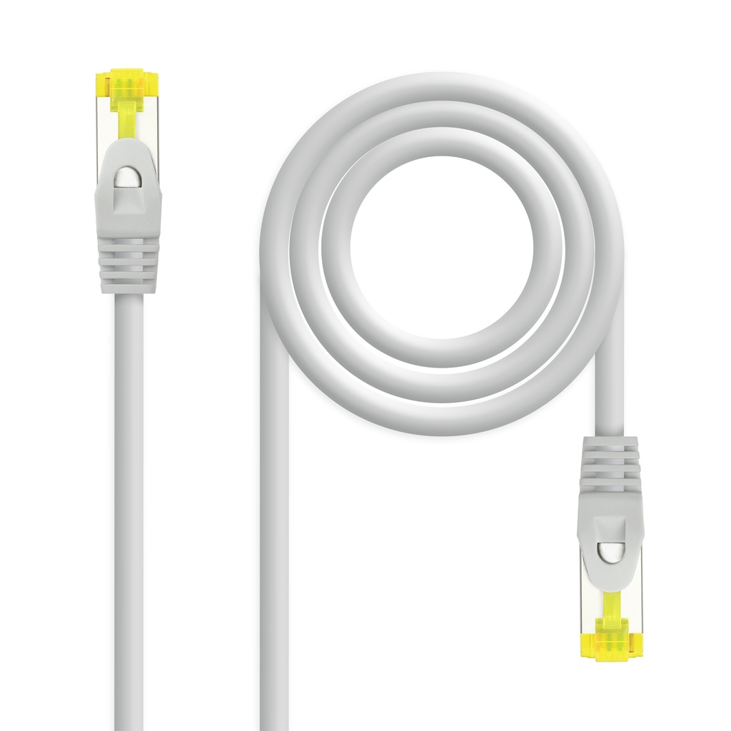 Cable de red latiguillo RJ45 LSZH Cat.6A SFTP AWG26, Gris, 2.0 m
