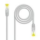 Cable de red latiguillo RJ45 LSZH Cat.6A SFTP AWG26, Gris, 0.5m