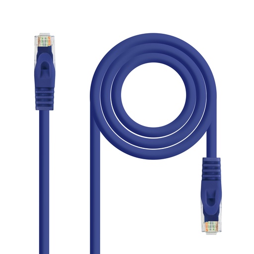 [10.20.1803-BL] Cable de red latiguillo RJ45 LSZH Cat.6A UTP AWG24, Azul, 3.0m