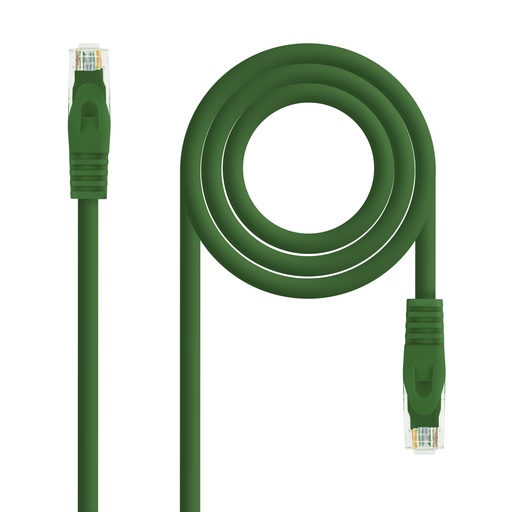[10.20.1801-GR] Cable de red latiguillo RJ45 LSZH Cat.6A UTP AWG24, Verde, 1.0m