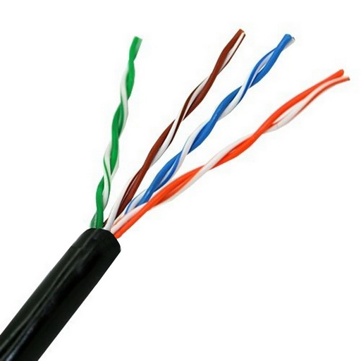 [A133-0212] A133-0212 cable de red Negro 100 m Cat5e U/UTP (UTP)