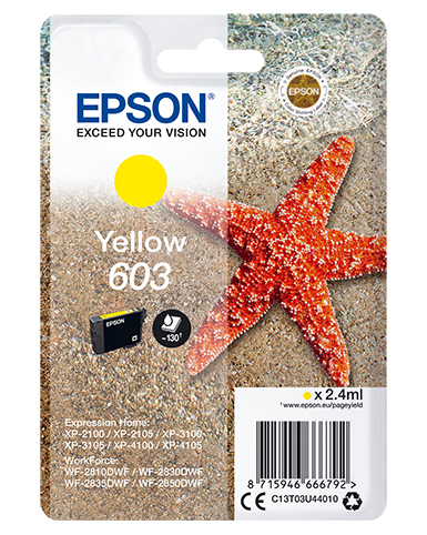 [C13T03U44010] Singlepack Yellow 603 Ink