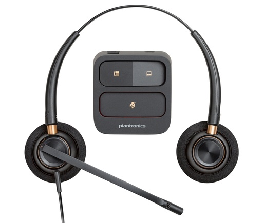 [783P7AA] Auriculares binaurales Poly EncorePro 520 con desconexión rápida