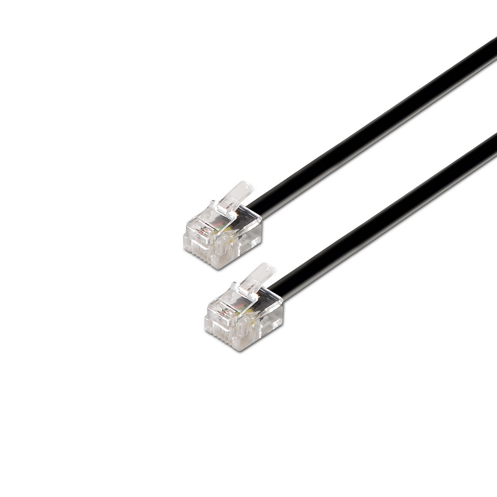 [A143-0319] A143-0319 cable telefónico 2 m Negro