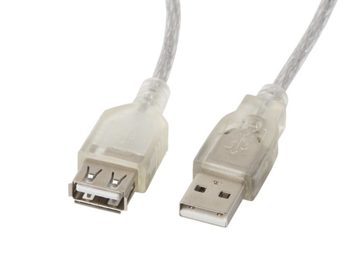[CA-USBE-12CC-0018-TR] CA-USBE-12CC-0018-TR cable USB USB 2.0 1,8 m USB A Transparente