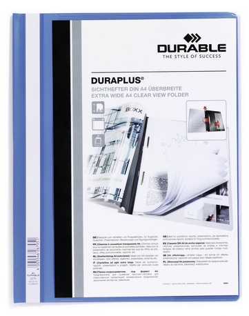[257906] DURAPLUS archivador Azul, Transparente