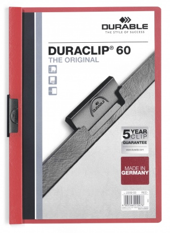 [220903] Duraclip 60 archivador PVC Rojo, Transparente