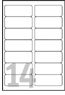 [L7563-25] Clear Address Label - Laser - L7563 Transparente