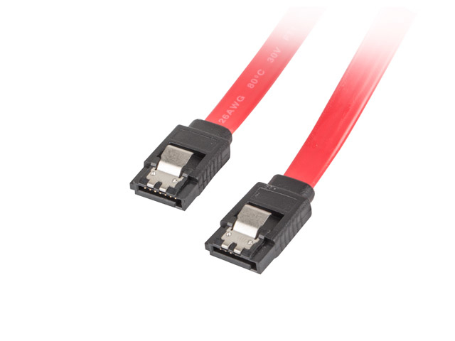 [CA-SASA-14CU-0050-R] CA-SASA-14CU-0050-R cable de SATA 0,5 m SATA 7-pin Rojo