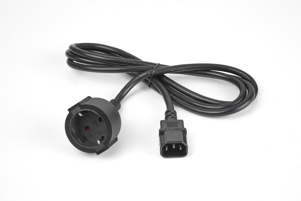 CABLE SALIDA C14/schuko 2 m 10 A