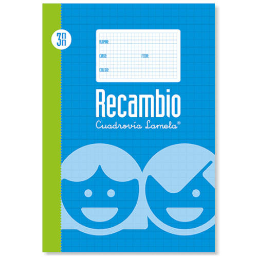 [09003] RECAMBIO Fº 100H 70G CUADROVIA 3MM 4 ANILLAS