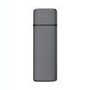 Caja Externa M.2 (NGFF) ASM2-002G SATA/NVME a USB3.1/USB3.2 GEN2, Gris
