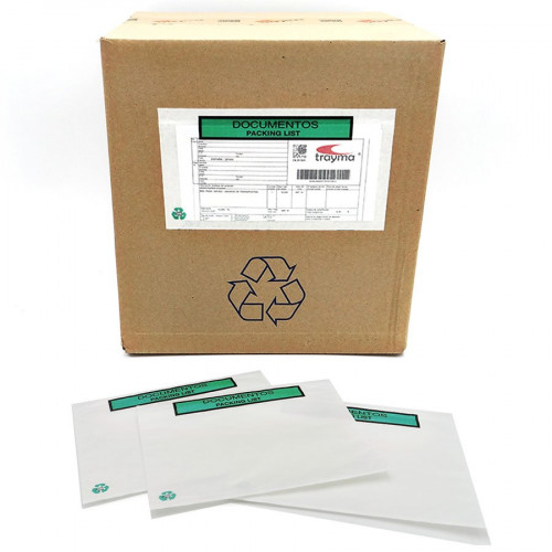 [S2757 F-P] CAJA 1000 SOBRES ADHESIVOS PACK LIST 100% PAPEL 240X170 MM IMPRESO DOCUMENTOS PACKING LIST S2757 F-P