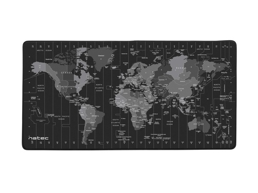 [NPO-1119] Time Zone Map Maxi Negro, Gris