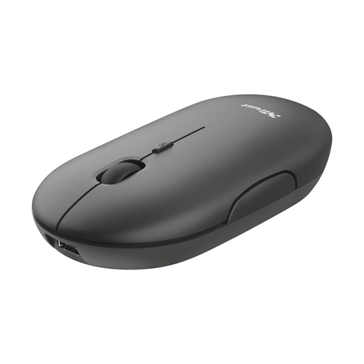 [24059] Puck ratón Oficina Ambidextro RF Wireless + Bluetooth Óptico 1600 DPI