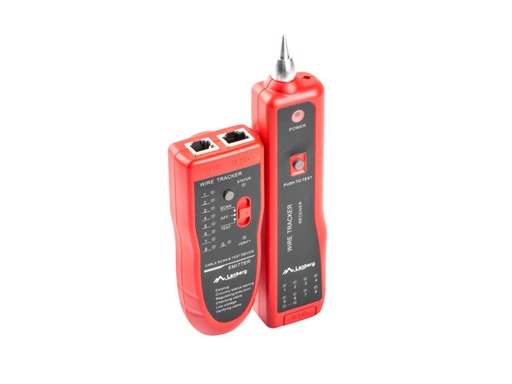 [NT-0501] NT-0501 comprobador de cables de red Negro, Rojo