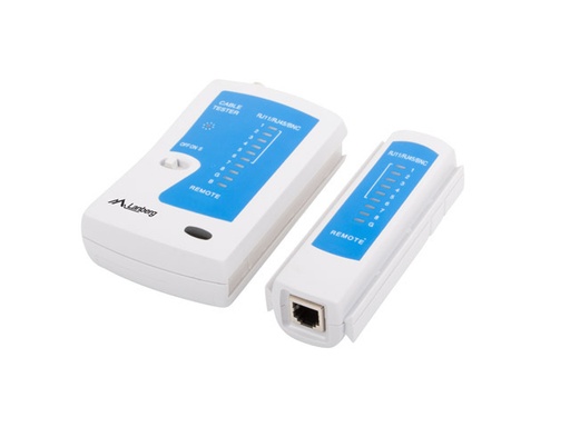 [NT-0401] NT-0401 comprobador de cables de red Comprobador de cables UTP/STP Azul, Blanco