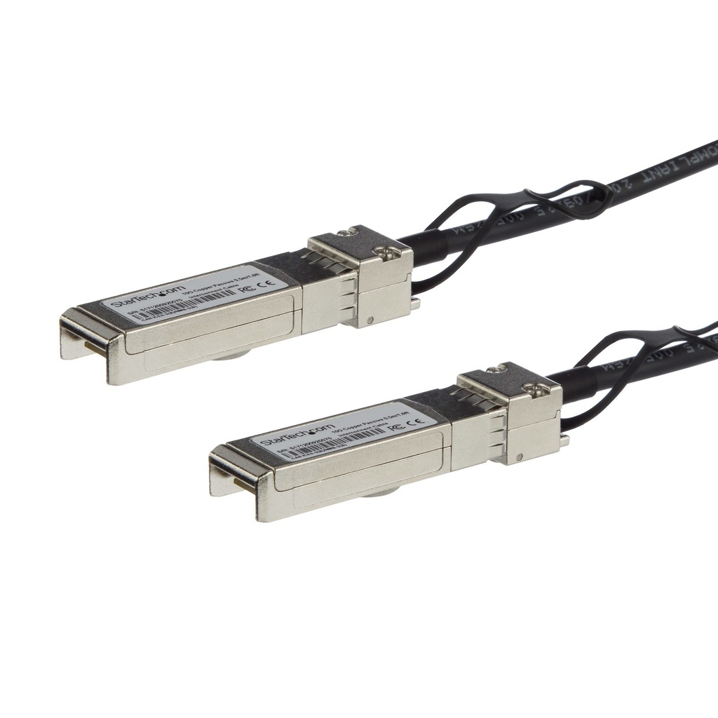 Cable de 2m Twinax Direct Attach SFP+ a SFP+ - 10G Compatible con MSA sin Codificar - DAC de Cobre SFP+ de 10 GbE - Módulo Transceptor Pasivo de Bajo Poder de 10 Gbps