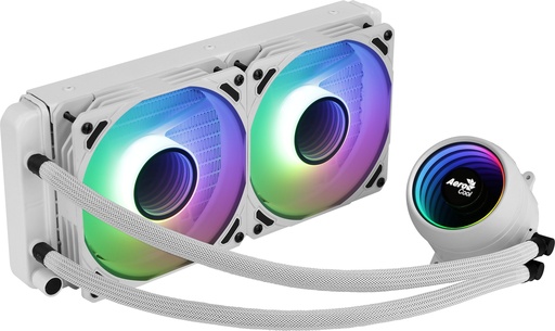[MIRAGEL240W] MIRAGEL240W Refrigeración Líquida CPU 2xVentilador 12cm ARGB TDP 400W Blanco