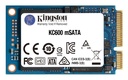 Disco SSD KC600 SATA3 mSATA de 256 G