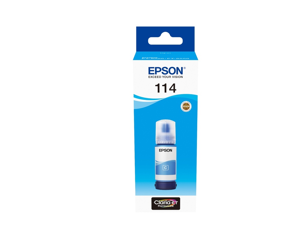 114 EcoTank Cyan ink bottle