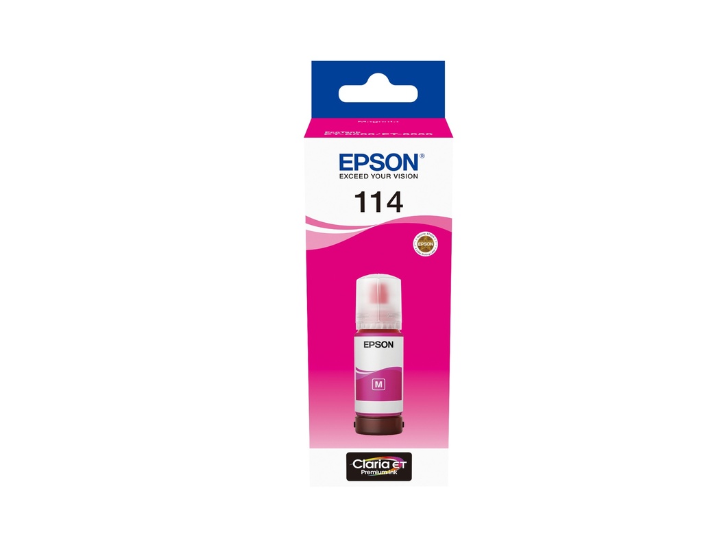 114 EcoTank Magenta ink bottle