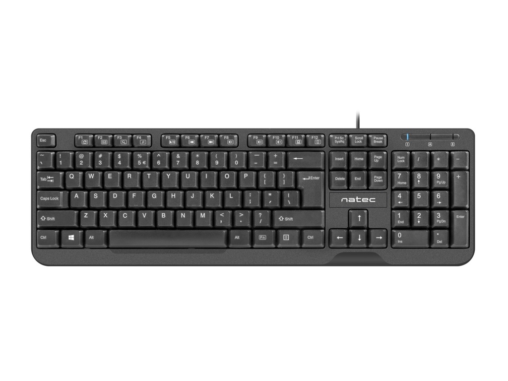 Trout teclado Oficina USB QWERTY Español Negro