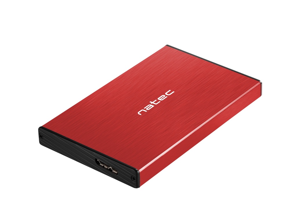 Rhino GO Carcasa de disco duro/SSD Rojo 2.5