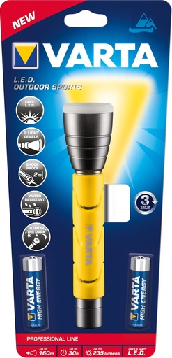 [18628 101 421] 18628101421 Negro, Amarillo Linterna de mano LED