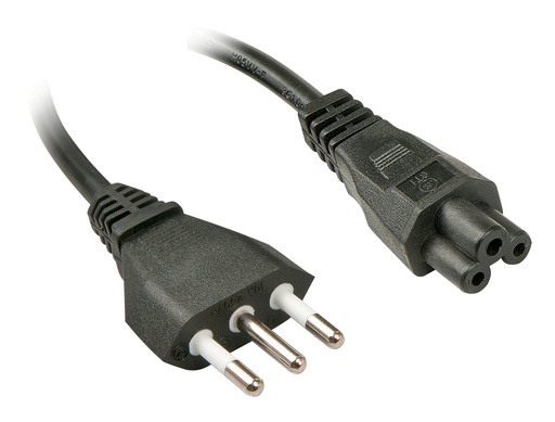 [30408] 2m, CEI23-16-VII - IEC 320 C5 Negro C5 acoplador