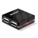42742 hub de interfaz 480 Mbit/s Negro