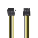 Cable Alimentación, 8pin/H-4+4pin/M, 30cm